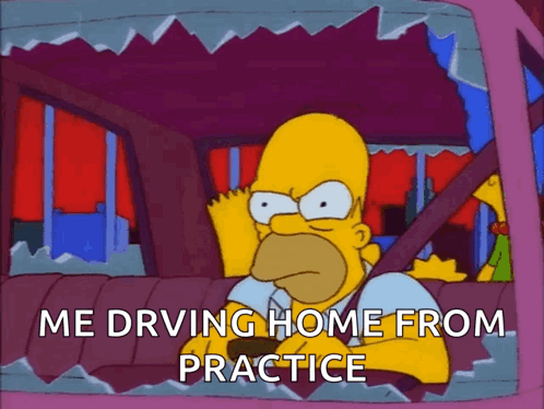 We Talking About Practice Driving Home Homer Simpsons GIF