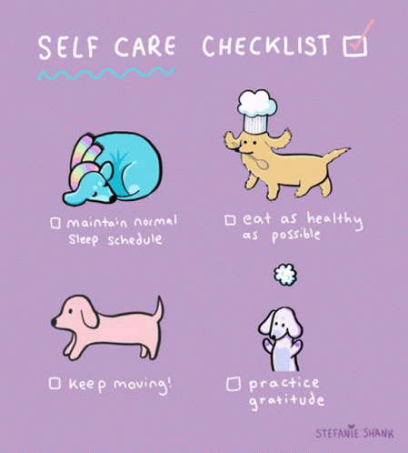 We Talking About Practice Self Care Checklist GIF