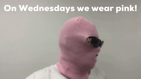 We Wear Pink On Wednesdays Man Wearing Shades GIF