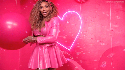 We Wear Pink On Wednesdays Serena Williams GIF