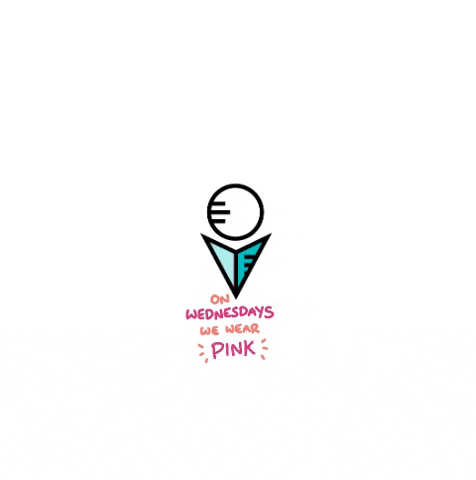 We Wear Pink On Wednesdays Small Text GIF