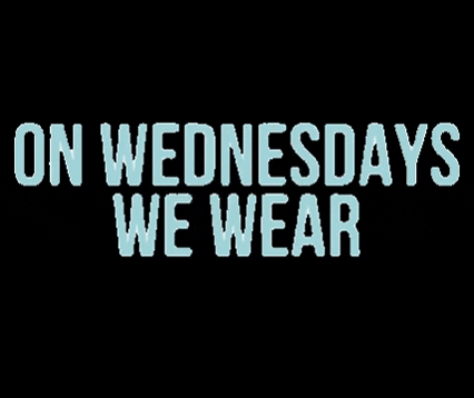 We Wear Pink On Wednesdays Text Animation GIF