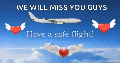 We Will Miss You Guys Poster With Hearts