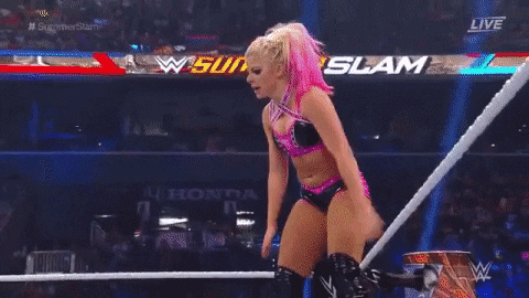 We Wrestler Alexa Bliss Back Flip GIF