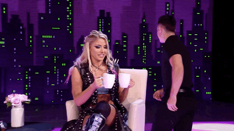We Wrestler Alexa Bliss Coffee Time GIF