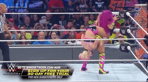 We Wrestler Alexa Bliss Fall GIF