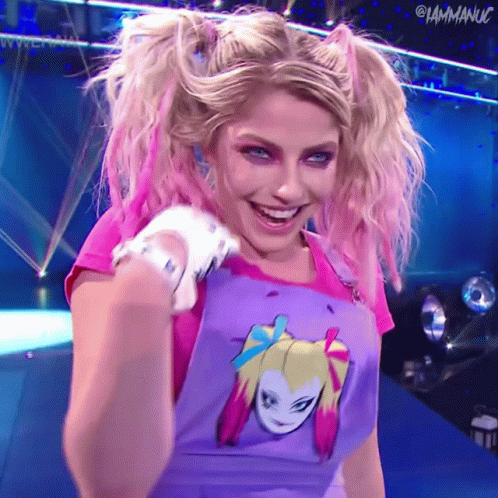 We Wrestler Alexa Bliss Hair Tease GIF