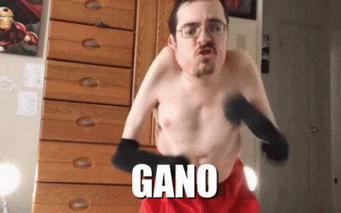 Weak Ricky Berwick Youtuber Shadow Boxing GIF