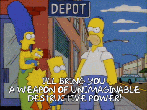 Weapon Of Unspeakable Destructive Power The Simpsons GIF