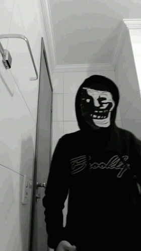 Wearing Hoodie Troll Face Meme GIF