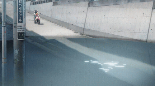 Weathering With You Dangerously Riding Motorcycle GIF