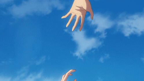 Weathering With You Hands Trying To Hold GIF