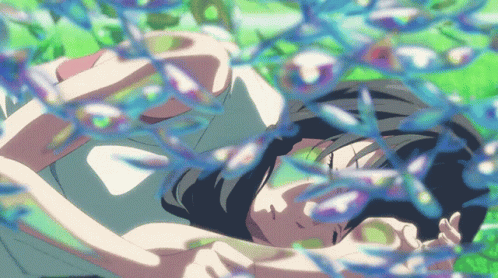Weathering With You Hina Surrounded By Fish GIF