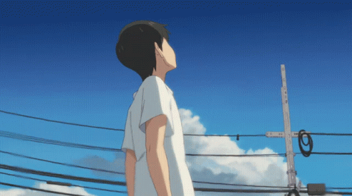 Weathering With You Hodaka Blocking Sun Ray GIF