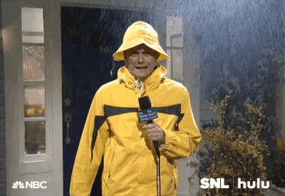 Weatherman Bill Hader Reporting Snl GIF