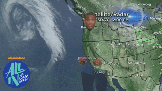 Weatherman Cam Newton Vanishing GIF