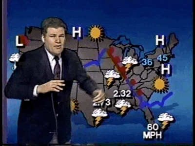 Weatherman Lloyd Lindsay Young Enthusiastic Reporting GIF