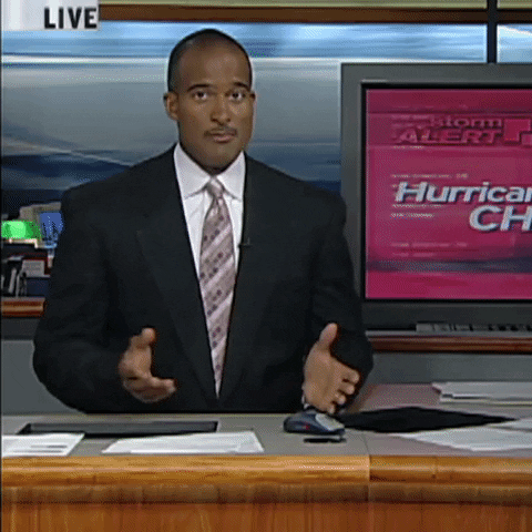 Weatherman Meteorologist Paul Goodloe Reporting GIF