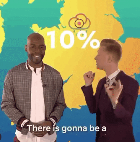 Weatherman Owain Wyn Evans Loves Rainbow GIF