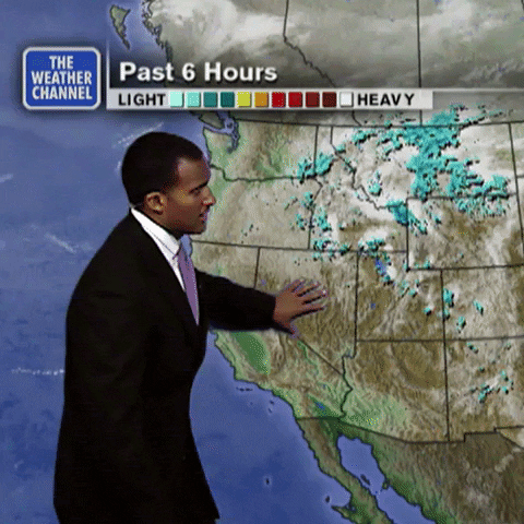 Weatherman Paul Goodloe 90s Weather Reporting GIF