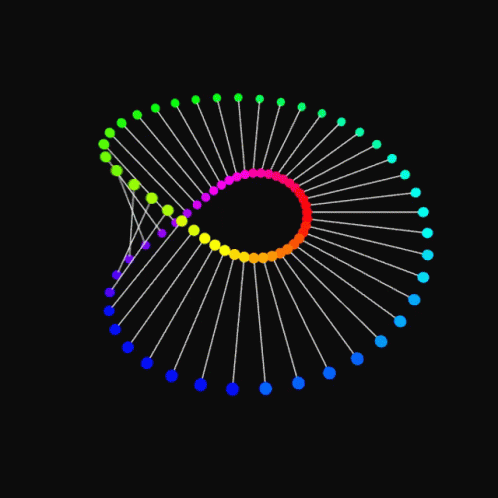 Weaving Pattern Dot Colorful Optical Illusion GIF