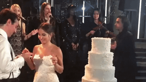 Wedding Cake Bride Dance GIF