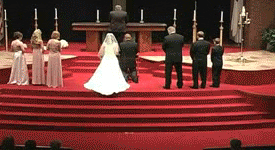 Wedding Groomsman Faint GIF