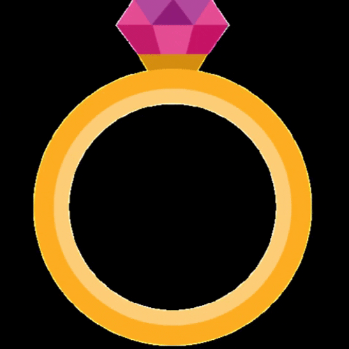 Wedding Ring Black Background GIF 