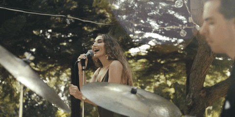 Wedding Singer And Drummer GIF