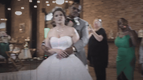 Wedding Singer Makes The Crowd Proud GIF