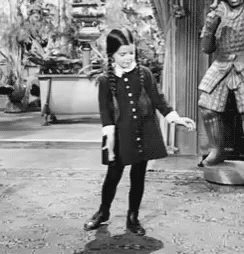 Wednesday Addams Dancing Alone GIF