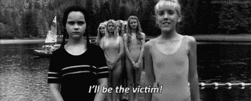 Wednesday Addams I'll Be The Victim GIF