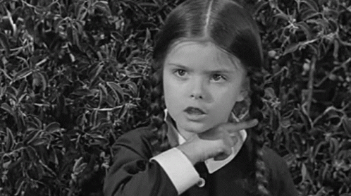 Wednesday Addams Kills Warning GIF