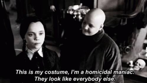 Wednesday Addams Says This Is My Costume GIF