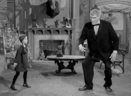 Wednesday Addams Dancing With Her Dad GIF