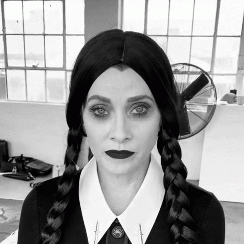 Wednesday Addams Creepy Stares GIF
