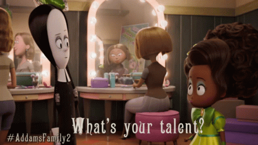 Wednesday Addams Cartoon GIF
