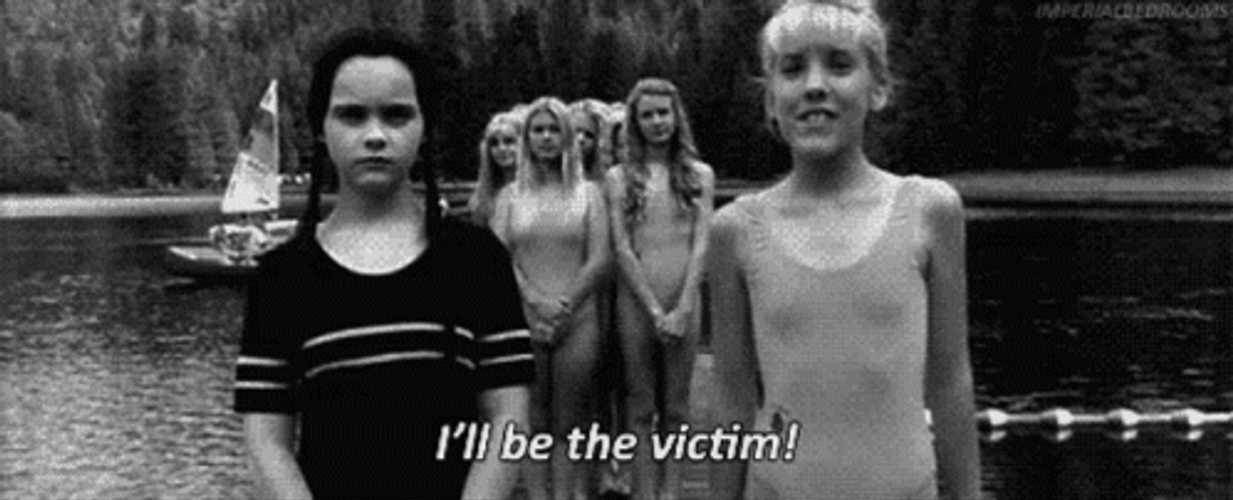 Wednesday Addams I'll Be The Victim GIF