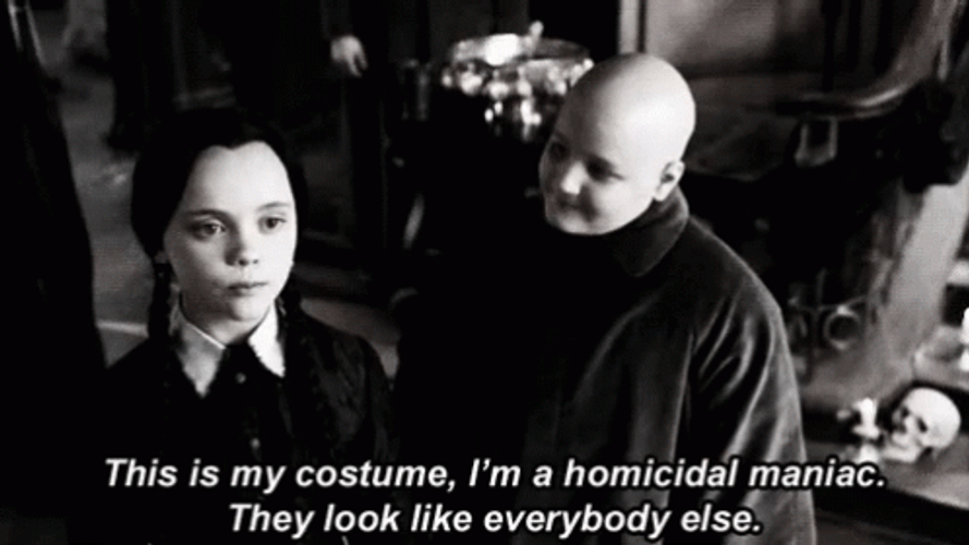 Wednesday Addams Says This Is My Costume GIF