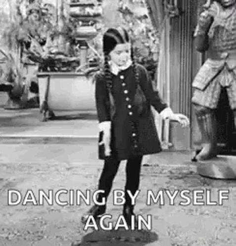 Wednesday Dancing Alone Again Meme GIF