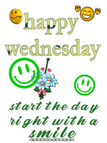 Wednesday Morning Start Day With Smile GIF