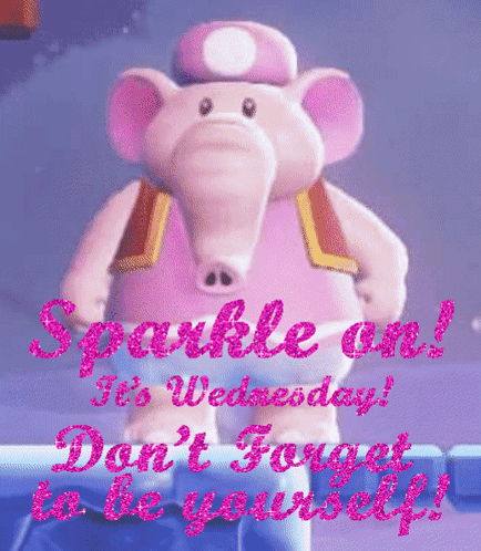 Wednesday Sparkling Elephant Meme GIF