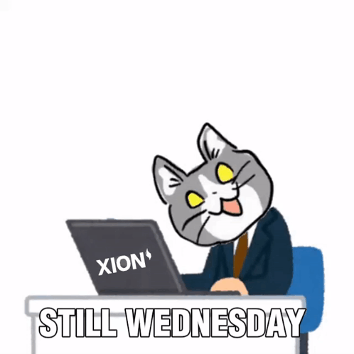 Wednesday Work Meme Shigoto Neko GIF