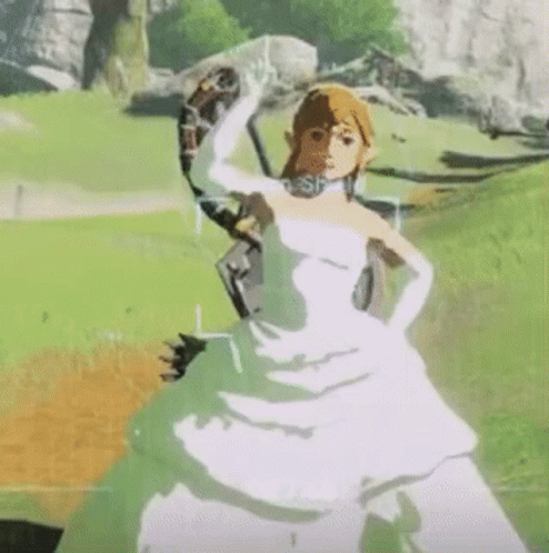 Weeding Dress For Linkle Totk GIF