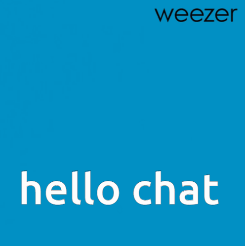 Weezer Hello Chat Album Cover Four Men