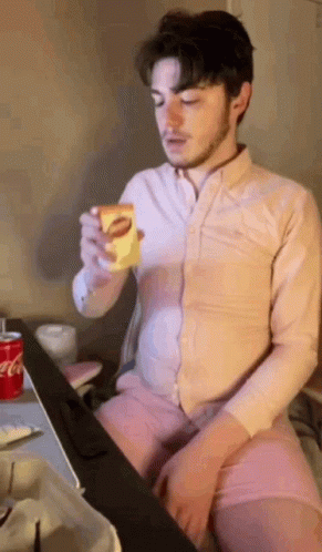 Man Loves Dairy Weight Gain GIF