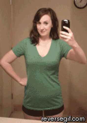 Selfie Compilation Of Weight Gain GIF