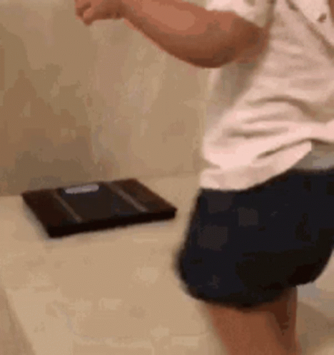 Baby Is Shocked Of Weight Gain GIF