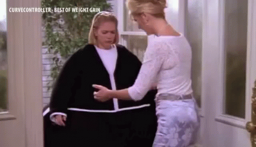 Won't Fit In The Door Weight Gain GIF