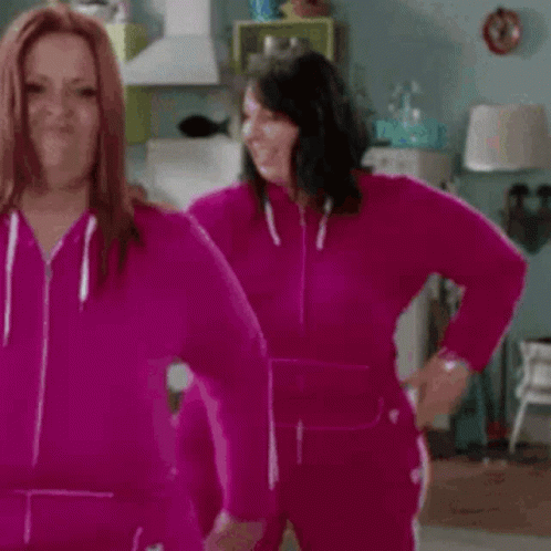 Ladies Happy With Weight Gain GIF